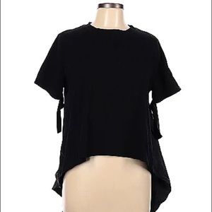 Aftermarket black high-low t-shirt